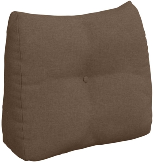 vidaXL Rücken Kissen Braun 60 x 24 x 50 cm Stoff 42014387