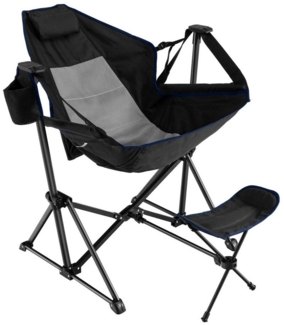 COSTWAY Campingstuhl, Klappstuhl mit Kopfstütze, verstellbar, klappbar