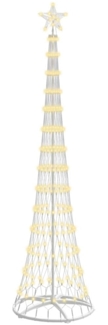 vidaXL LED-Weihnachtsbaum Warmes Weiß 70 x 70 x 250 cm Metall 42018775