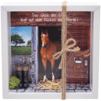 ZauberDeko Geschenkbox Geldgeschenk Verpackung Reiten Pferd Pferdestall Stall Ponyhof