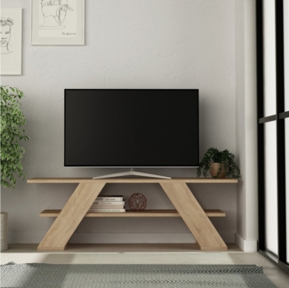 Decortie TV-Schrank Farfalla Moderner TV-Ständer, Multimedia-Center, TV-Möbel, 120 x 33,5 x 40 cm