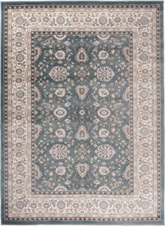 Mazovia Orientteppich Oriente Teppich - Traditioneller Teppich Orient Blau, 60x100 cm, Geeignet für Fußbodenheizung, Pflegeleicht, Wohnzimmerteppich