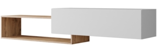 TV-Lowboard Inlasa (Farbe: Wotan Eiche / Wieß)