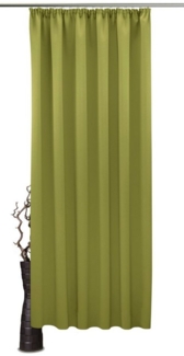 VHG Verdunkelungsvorhang Leon, Kräuselband (1 St), verdunkelnd, Polyester, Verdunklungsvorhang