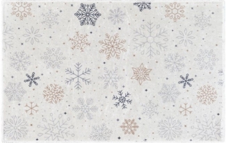 Mazovia Designteppich Weihnachten Teppichmatte für Küche, Korridor, Diele - Wasserdicht, 40 x 60 cm, Anti-Rutsch
