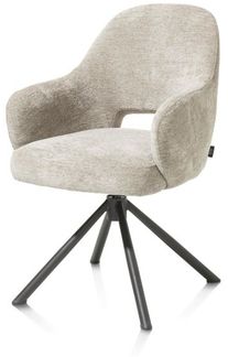 2er Set NIKOLAS Armlehnstuhl grau