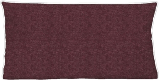 biberna Melange-Flanell Kopfkissenbezug 0840500 MELANGE UNI, burgunder, 1x 40x80 cm
