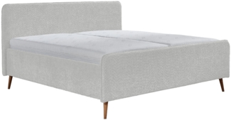 Polsterbett Silvana / PB150 Salida , Holzwerkstoff, Polyester, Stoff , Beige, Weiß , 176 x 110 x 217 cm
