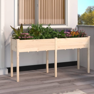 vidaXL Pflanzkübel mit Einsatz 161x45x76 cm Massivholz Tanne 364236