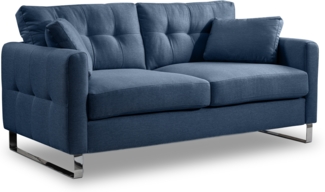 Sofa (B/H/T: 175 x 92 x 94 cm) in Dunkelblau