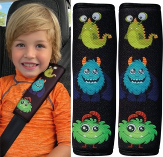 HECKBO Schlafkissen Kinder Auto Gurtpolster Gurtschutz Sicherheitsgurt Polster