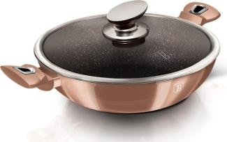 Berlinger Haus Granit-Woktopf, 30cm, 4,4l, Metallic Line, Rose Gold