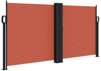 vidaXL Seitenmarkise Ausziehbar Terrakottarot 120x1200 cm 4004798