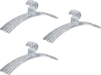WENKO Kleiderbügel Modell Bubble, (Set, 15-tlg), Garderobenbügel aus Kunststoff, trendige Bubble-Optik
