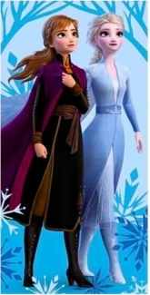 Disney Frozen Badetuch Elsa & Anna, Baumwolle, Kinder Strandtuch 70 x 140 cm