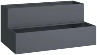 vidaXL Gartenblumentopf Anthrazit 100 x 60 x 45 cm Stahl 865871