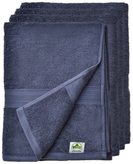 leevitex® Handtuch Frottee 4er Set, 50 x 100 cm, hochwertig verarbeitet & fusselfrei