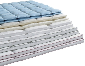 RIBECO Federbettdecke + Kopfkissen Überraschungspaket, 2-tlg, Decke mit Kissen, Füllung: 90% Federn, 10% Daunen, Bezug: 100% Baumwolle, LAGERRÄUMUNG! Solange der Vorrat reicht! verschiedene Größen