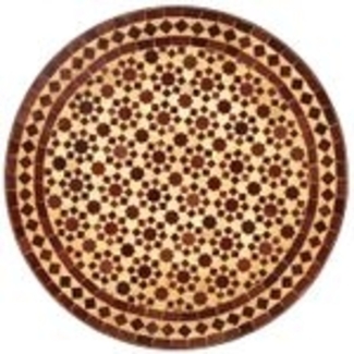 Mosaiktisch aus Marokko - Rund -M60-26