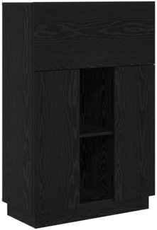 vidaXL Schreibtisch Schwarz Eichen-Optik 71.5 x 31.5 x 106.5 cm 869483