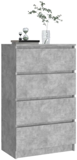 vidaXL Sideboard, Holzwerkstoff Betongrau, 60 x 35 x 98,5 cm