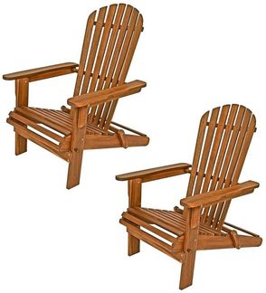 Casaria Gartenliege, Akazie-Holz, wetterfest & klappbar, mit Armlehnen, 160 kg belastbar, braun, 94 x 84 x 69 cm