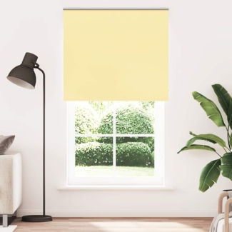 vidaXL Verdunkelungsrollo Gelb 125x230cm Stoffbreite 121,6cm Polyester 4012121