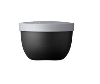 Mepal Snackpot Ellipse Limited Edition Schwarz / Black Edition – 350 ml praktischer Behälter zur Aufbewahrung und für Transport von Lebensmittel – tiefkühltauglich – spülmaschinenfest