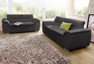 COTTA Polstergarnitur Leandra, Set bestehend aus: 2-Sitzer & 2,5-Sitzer