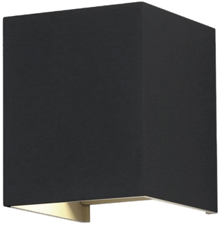 LED Wandleuchte, Up & Down, Lichtkegel einstellbar, L 10 cm