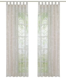 Joyswahl Gardine Jessica, Schlaufen (1 St), Voile Ausbrenner mit Ranken
