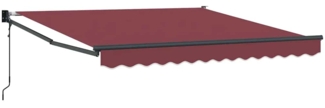 vidaXL Markise Automatisch Burgunderrot 300x250 cm 3215308