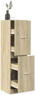 vidaXL Apothekerschrank Sonoma-Eiche 40x41x144,5 cm Holzwerkstoff 3309638