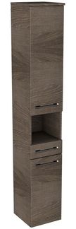 Lanzet Hochschrank mit Nische 30 cm, links, Dunkelbraun