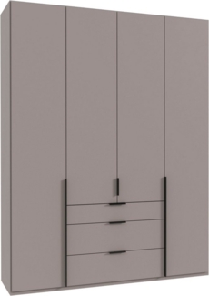 Wimex Drehtürenschrank Mugano (mit langen oder kurzen Griffen aus Metall) wahlweise mit oder ohne Spiegel, mit Schubladen