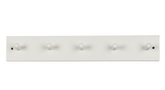 Ib Laursen - Hakenleiste mit 5 Haken Kleiderhaken Garderobenhaken Weiß 52015-11