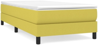 Polsterbett Stoff Grün 90x200 cm Stoff