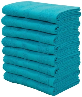 my home Handtücher Vanessa, als Set und Serie erhältlich, 8 Handtücher, 50x100 cm, Walkfrottee (Set, 8-St), Handtücher mit Bordüre, 100% Baumwolle, einfarbig, weich