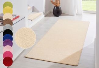 Kurzflor Teppich Fancy - 80x200x0,7cm
