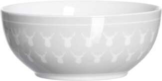 Weihnachtsgeschirr Oskar - Müslischale Oskar hellgrau