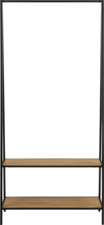 Sea Wäscheständer 2 Regale schwarz Ablage Regal Aufbewahrung Wäsche Ständer