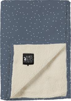 Mies & Co Soft Adorable Dots Babydecke Blue 70 x 100 cm Blau