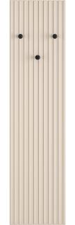 Selsey CALETTO - Wandgarderobe mit Lamellen- 34 cm - Beige