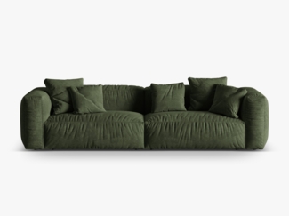Micadoni Sofa Martina 4-Sitzer Samt Grün