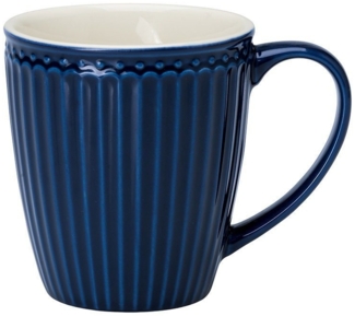 Greengate Becher Alice Becher mit Henkel dark blue 0,4 l, Stoneware