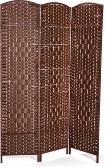 Raumteiler Quinn 3-tlg. 166x121 cm, Rattan-Look hellbraun