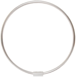 Ekershop Duschvorhangstange Alu Ringstange Silber Chrom Rund Ø 90 cm Winkelstange für Duschvorhang, Ø 900 mm, Fixmaß, Wandmontage, Verschraubt, Aluminium, Silber glänzend, ohne Duschvorhangringe, auch als Umkleiderkabine