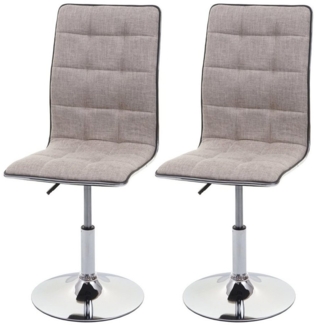 MCW Esszimmerstuhl MCW-C41-2-h Stoff (Set, 2 St), 2er-Set, 360° drehbar, Sitzhöhe variabel verstellbar, Fußbodenschoner