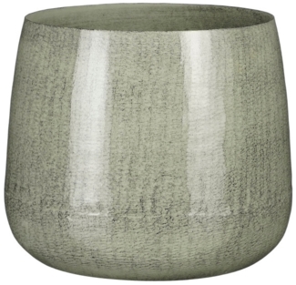 Mica Decorations Blumentopf Eisen Benson Ø 23 x 20 cm hell grau