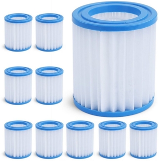 10x Pool Filterkartusche Ersatzfilter Filterpatrone 9cm für Bestway Intex